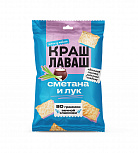 Чипсы из лаваша ТМ "КРАШ ЛАВАШ" со вкусом Сметана и лук 80г