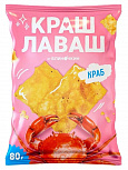 Чипсы из лаваша ТМ "КРАШ ЛАВАШ" со вкусом Краб 80г