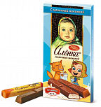 Шоколадные палочки "Аленка" с молочной начинкой 1/100